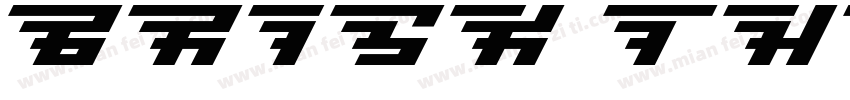 Brisk Thin Bold字体转换